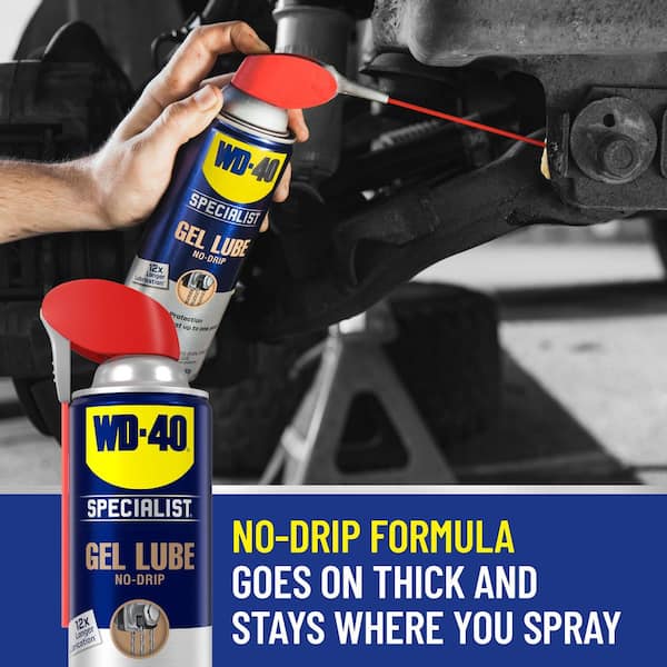 wd 40 specialist spray & stay gel lubricant WD-40 ® Specialist ® Spray-n-Stay Gel Lubricant - 10 oz. Aerosol Can -  300103