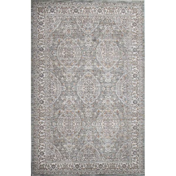 BASHIAN Legacy Sage 8 ft. x 10 ft. (7 ft. 6 in. x 9 ft. 6 in.) Geometric Transitional Area Rug