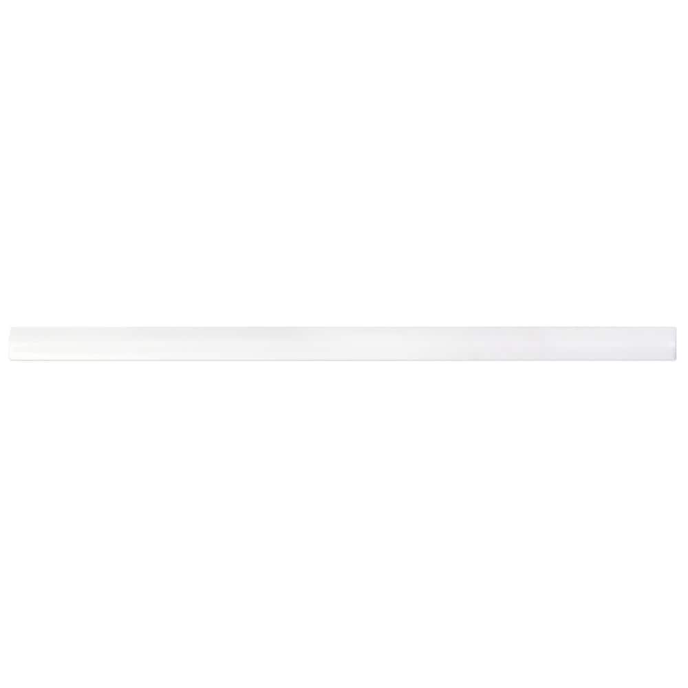 Harrow White Matte Ceramic Rectangular Pencil Tile Trim
