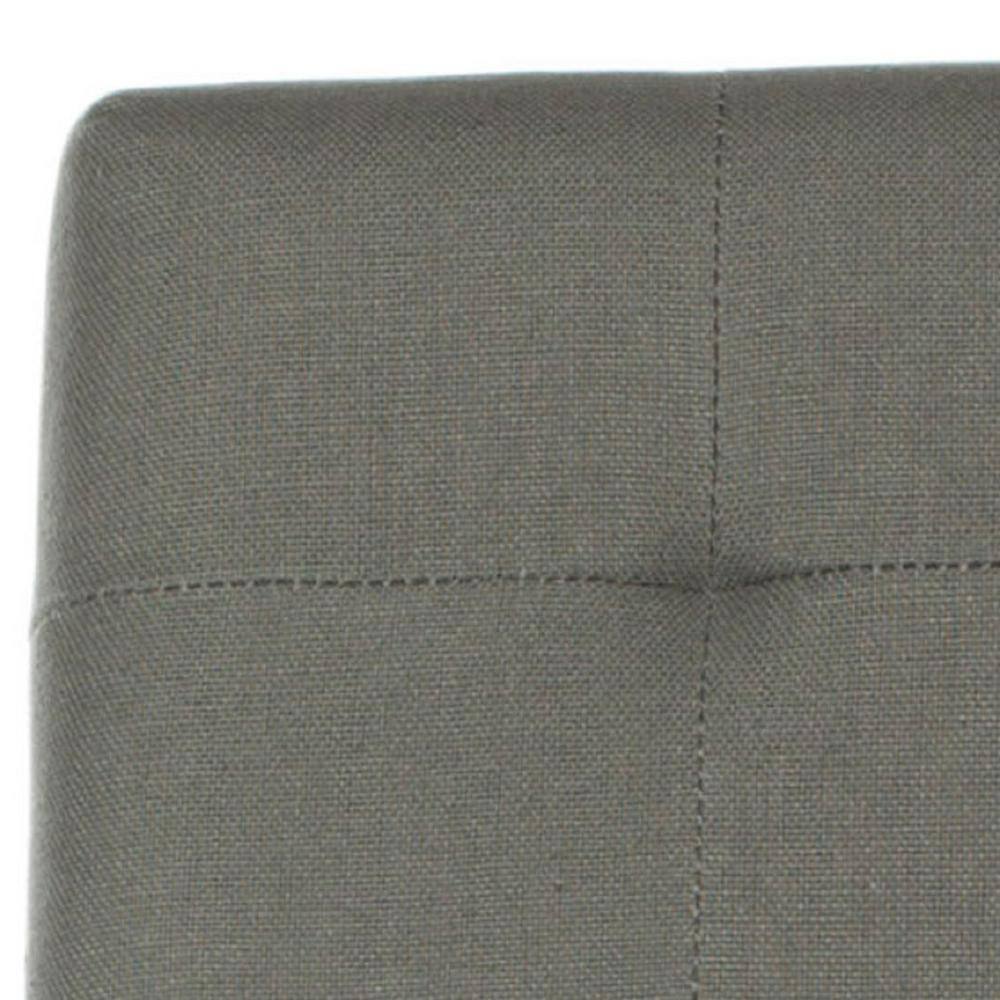 Seamist Gray Transitional Birchwood Bar Stool with Nailhead Trim