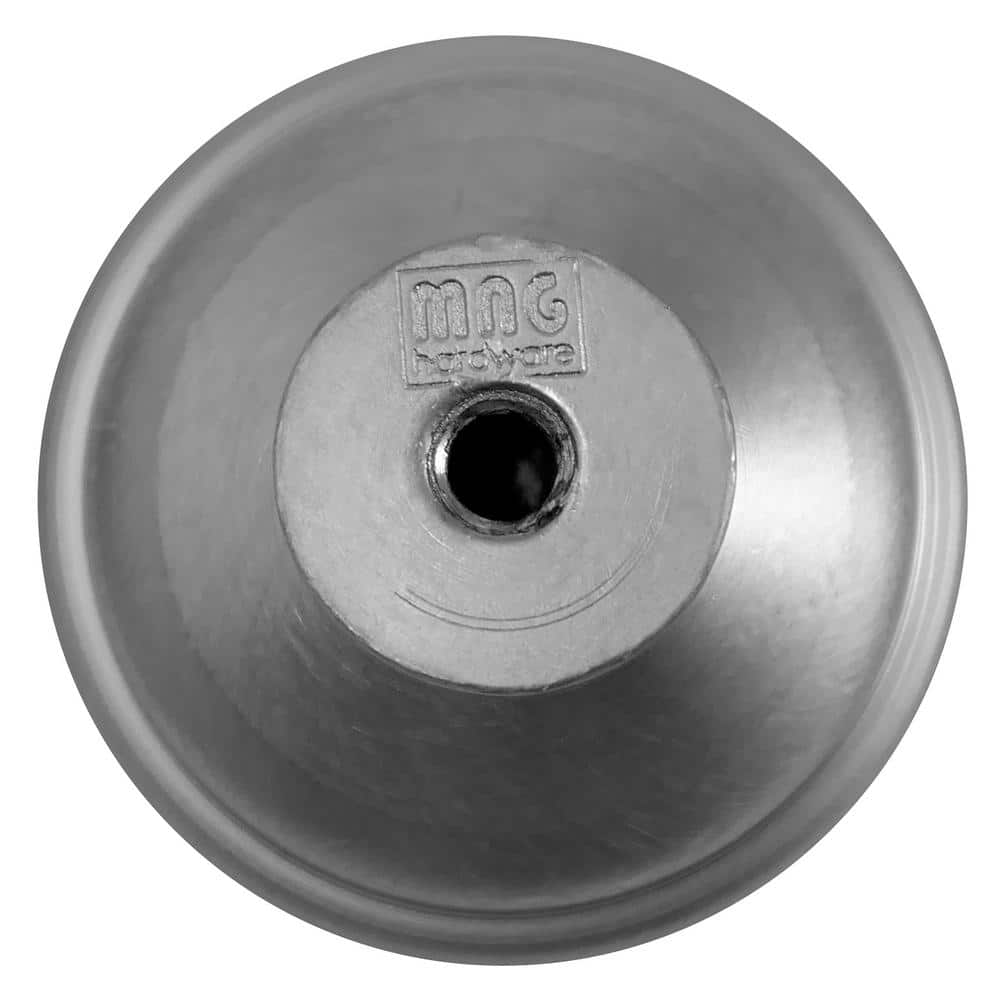 Brushed Nickel Round Zinc Cabinet Knob with Mounting Hardware