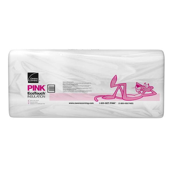 Owens Corning R 30 Ecotouch Pink Cathedral Ceiling Kraft Faced Fiberglass Insulation Batt 23 3 4 In X 48 In 10 Bags K72 The Home Depot
