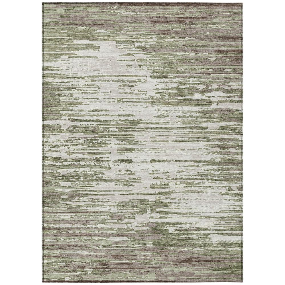 Chantille Machine Washable Indoor/Outdoor Abstract ACN2767 Sage 8 ft. x 10 ft. Area Rug price history on PriceWatchPro