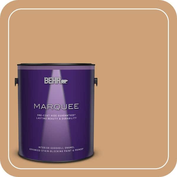 BEHR MARQUEE 1 gal. #PPU4-16 Kenya One-Coat Hide Eggshell Enamel Interior Paint & Primer