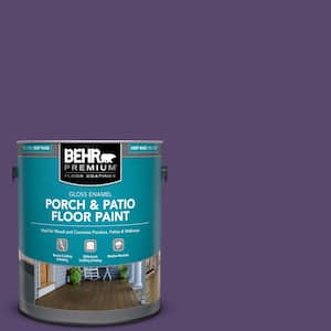 1 gal. #P570-7 Proper Purple Gloss Enamel Interior/Exterior Porch and Patio Floor Paint
