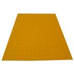 PowerBond 36 in. x 4 ft. Federal Yellow ADA Warning Detectable Tile (Peel and Stick)