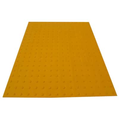 RampUp 36 in. x 4 ft. Federal Yellow ADA Warning Detectable Tile