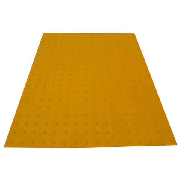 Safety Step TD RampUp 36 in. x 4 ft. Federal Yellow ADA Warning Detectable Tile