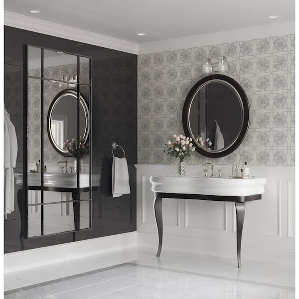 Anjoux Collection 2-Light Silver Ridge Clear Water Glass Luxe Bath Vanity Light