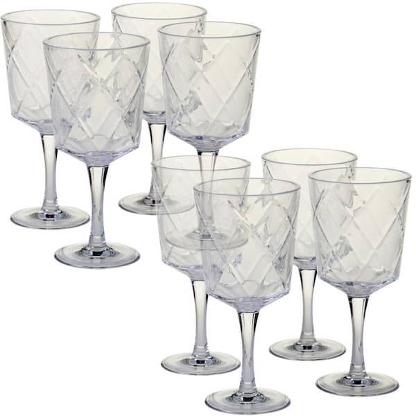 Certified International 8-Piece 13 oz. Clear Acrylic Goblet Glass