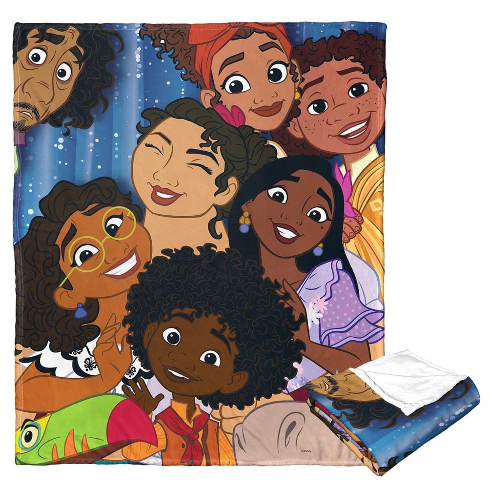 THE NORTHWEST GROUP Disney D100 Madrigal Family Silk Touch Multi-Colored Throw Blanket
