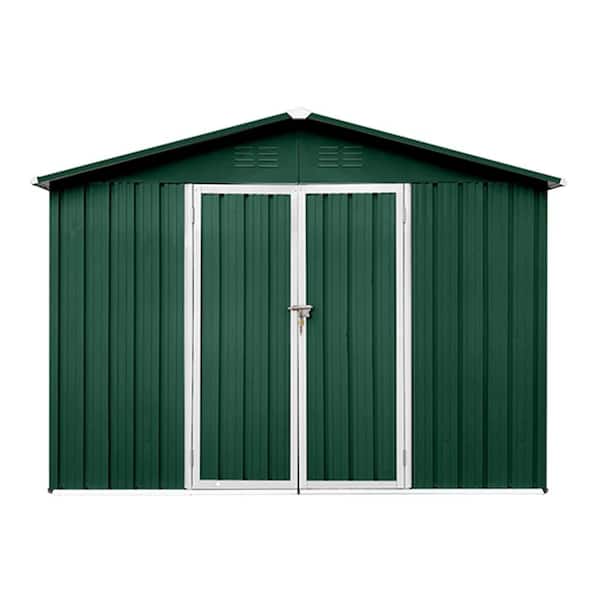 8 ft. W x 6 ft. D Metal Shed with Double Door (48 sq. ft. )