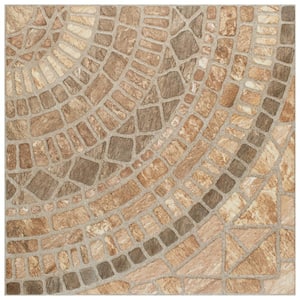 Terra Beige 17-3/4 in. x 17-3/4 in. Ceramic Floor and Wall Tile (22.5 sq. ft. / case)
