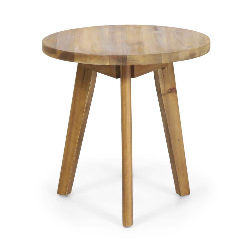 15.75 in Natural Solid Wood Outdoor Side Table for Patio price history on PriceWatchPro