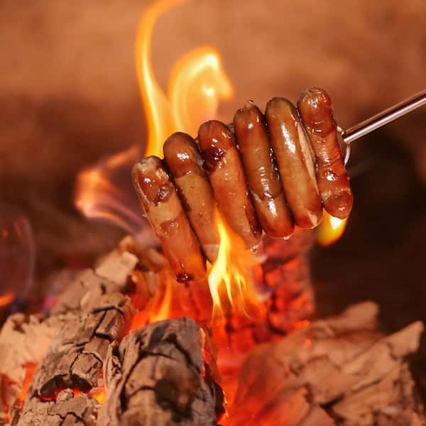 LAIFUCAM 32 in. Heavy Duty Hot Dog Roasting Sticks for Campfire