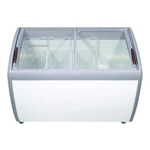 360 L. 13 cu. Ft. Capacity Glass Top Novelty Ice Cream Freezer