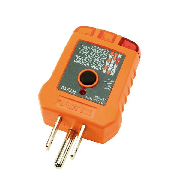 GFCI 3 Wire Electrical Receptacle Wall Plug AC Outlet Tester TR102T 
