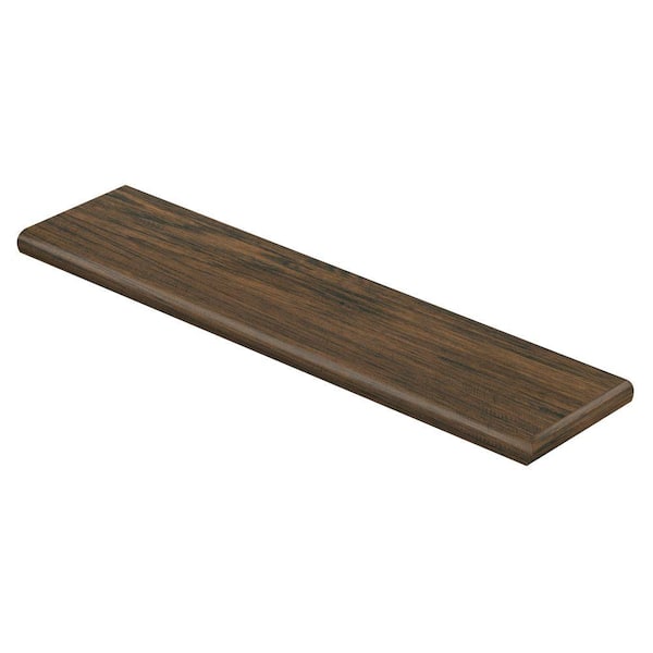 Cap A Tread Farmstead Hickory 94 in. L x 12-1/8 in. W x 1-11/16 in. T Laminte Right Return to Cover Stairs 1 in. T