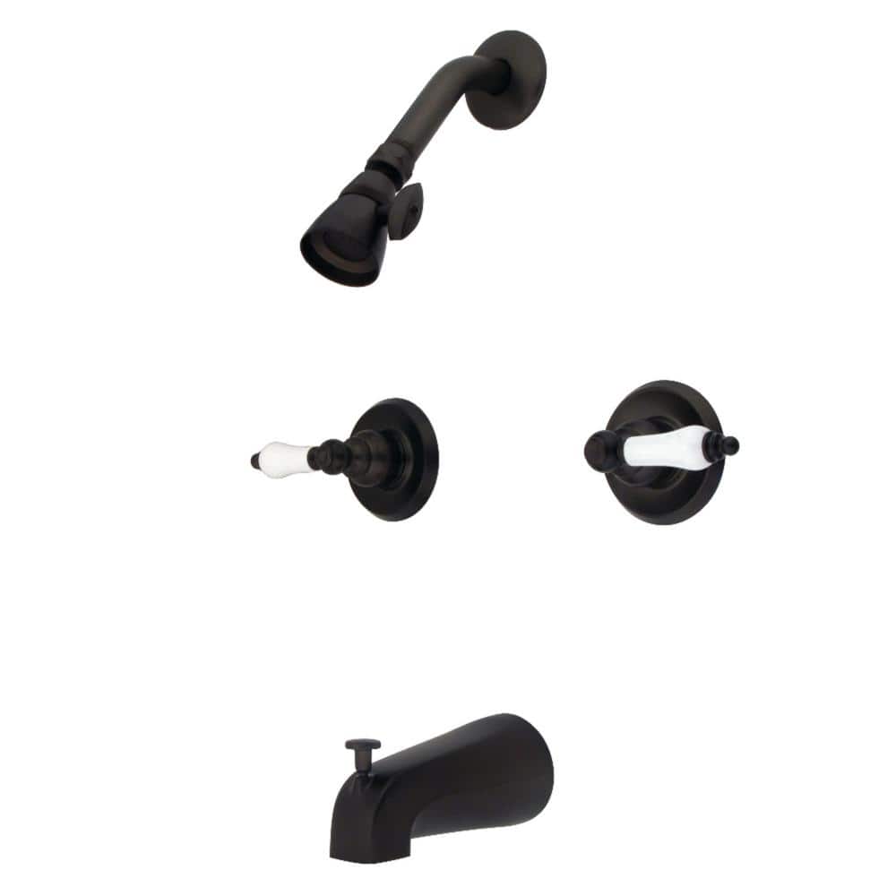 Victorian Double Handle 1-Spray Tub and Shower Faucet 2 GPM with Corrosion Resistant in. Oil Rubbed Bronze price history on PriceWatchPro
