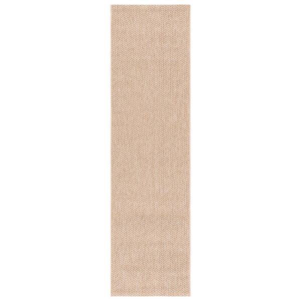 Sisal All-Weather 2 x 9 Natural Chevron Runner Rug