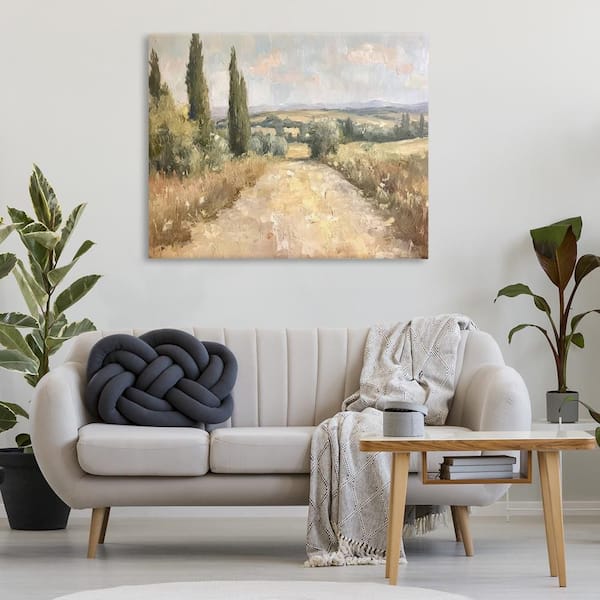 Rural Trail Landscape by Petal Prints Design Unframed Nature Graphic Art Print 36 in. x 48 in.