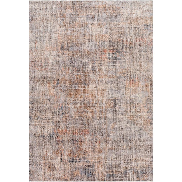 Livabliss Merit Brown 7 ft. x 9 ft. Modern Indoor Area Rug