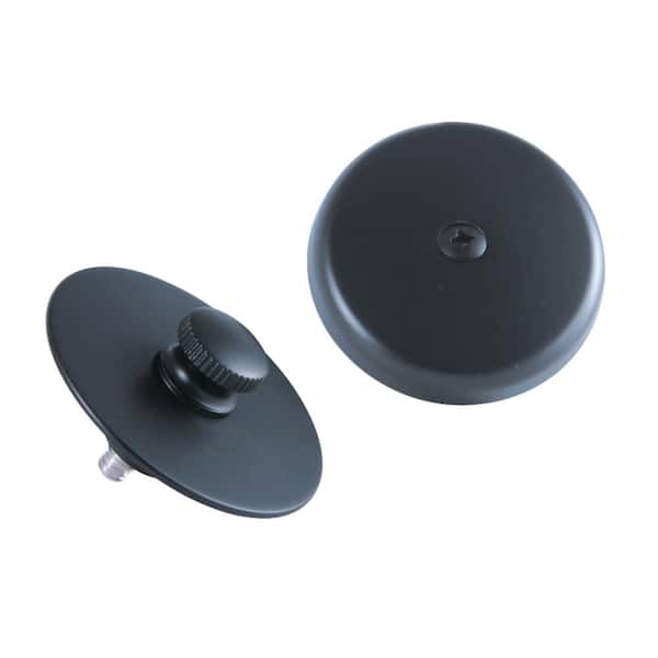 Kingston Brass Overflow Faceplate with Lift and Lock Drain, Matte Black