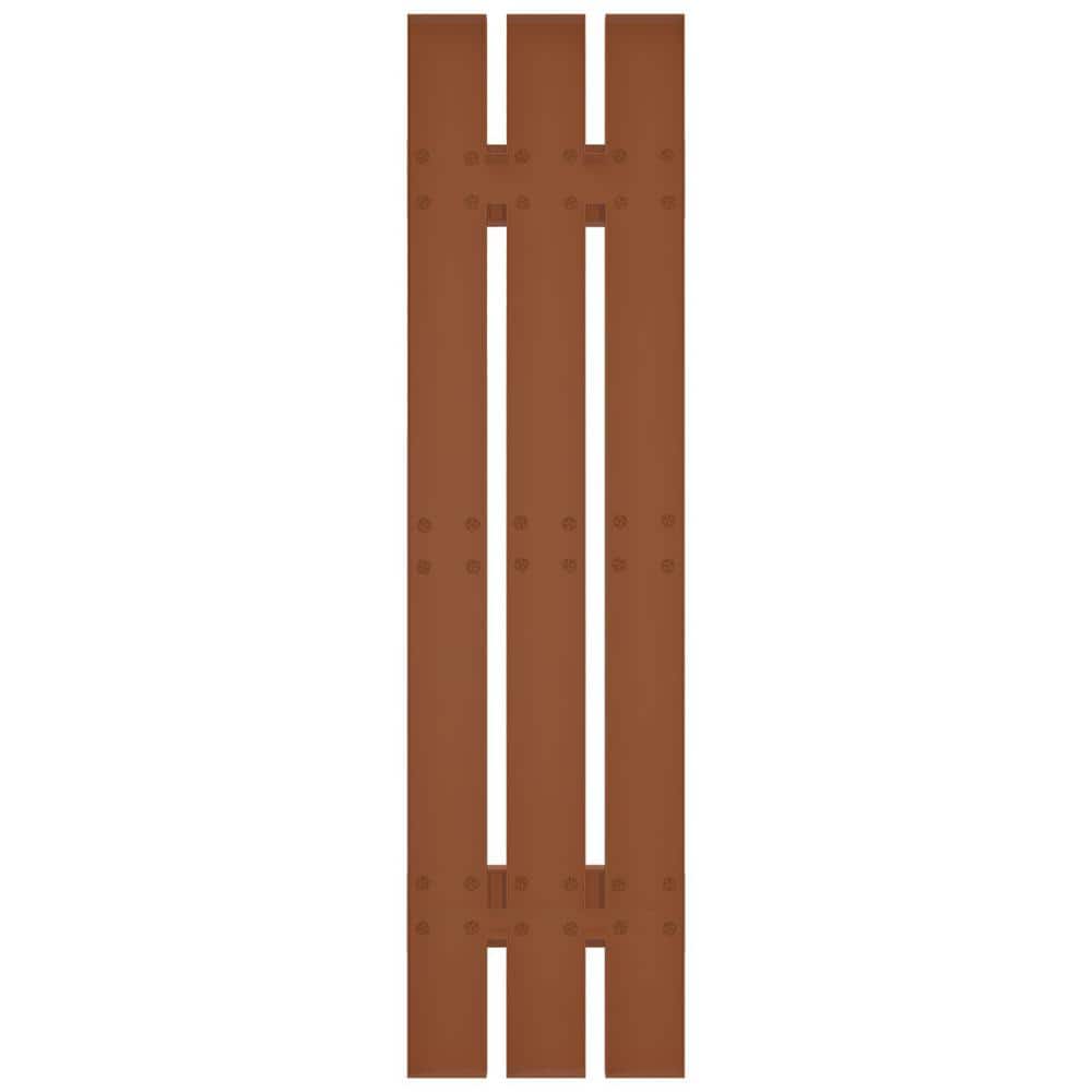 Treated Cedar Vinyl Board and Batten Decorative Shutters