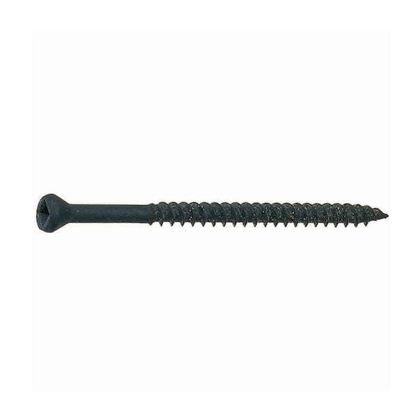 #6 x 1-5/8 in. Phosphate Coated Square Drive Flat Undercut Trim Head Drywall Screws 1 lb. Box