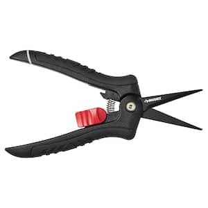 Husky 6 in. Micro-Tip Pruning Shears with Stainless Steel Blades and Softgrip Handle