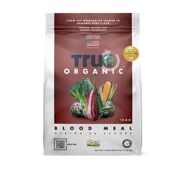 TRUE ORGANIC 3 lbs. Organic All-Purpose Blood Meal 12-0-0 Dry Fertilizer
