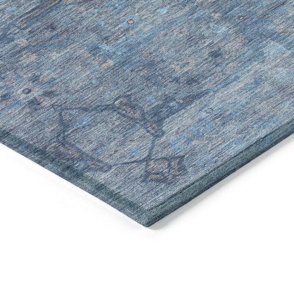 Chantille Machine Washable Indoor/Outdoor Abstract ACN2299 Blue 9 ft. x 12 ft. Area Rug