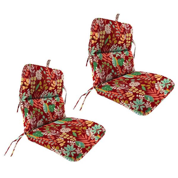 45 in. L x 22 in. W x 5 in. T Rectangular Outdoor Dining Chair Cushion in Windcrest Mulberry (2-Pack)