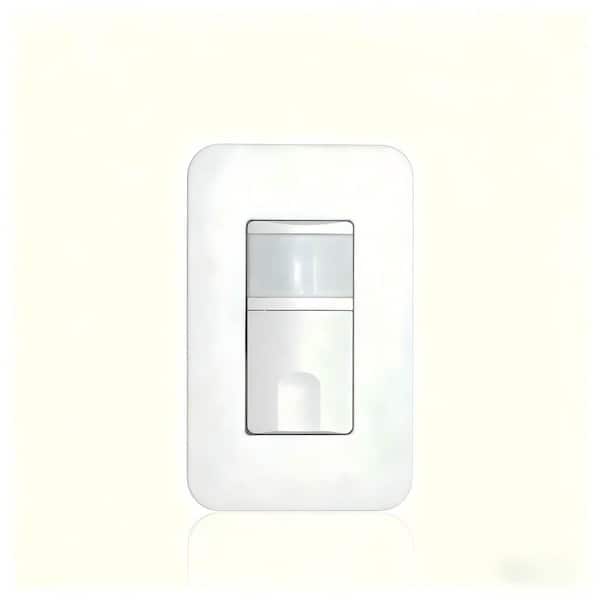 White 5 Amp Dual Voltage Motion Sensor Switch-120-Volt/277-Volt, Single-Pole or Multi-Location Control