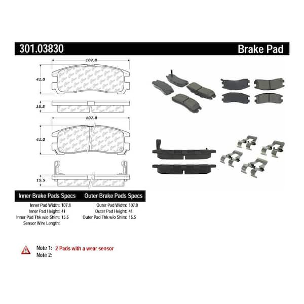 Centric Parts Disc Brake Pad Set