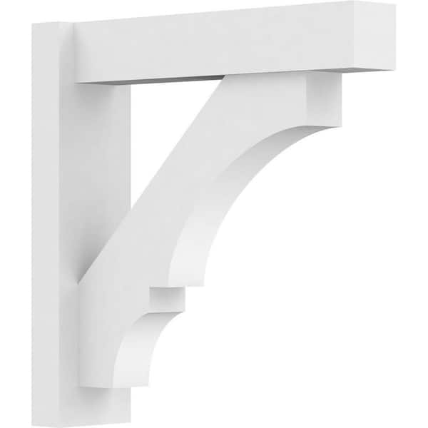 Ekena Millwork Balboa 5 in. W x 20 in. H x 20 in. D Signature Urethane Polyurethane Outlooker with Block Ends