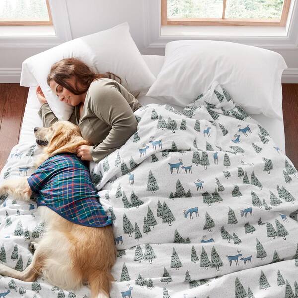 winter woods duvet