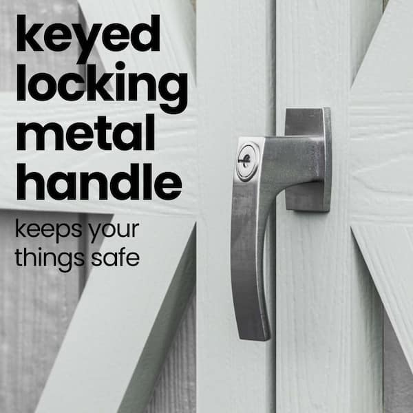 Pro Assembled Braymore 10 ft. W x 10 ft. All Weather Wood Storage Shed with Floor -Driftwood Grey Shingle (100 sq. ft.)