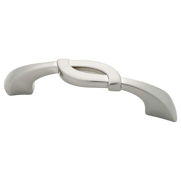 Liberty Unity 3 or 3-3/4 in. (76 or 96 mm) Center-to-Center Satin Nickel Dual Mount Drawer Pull