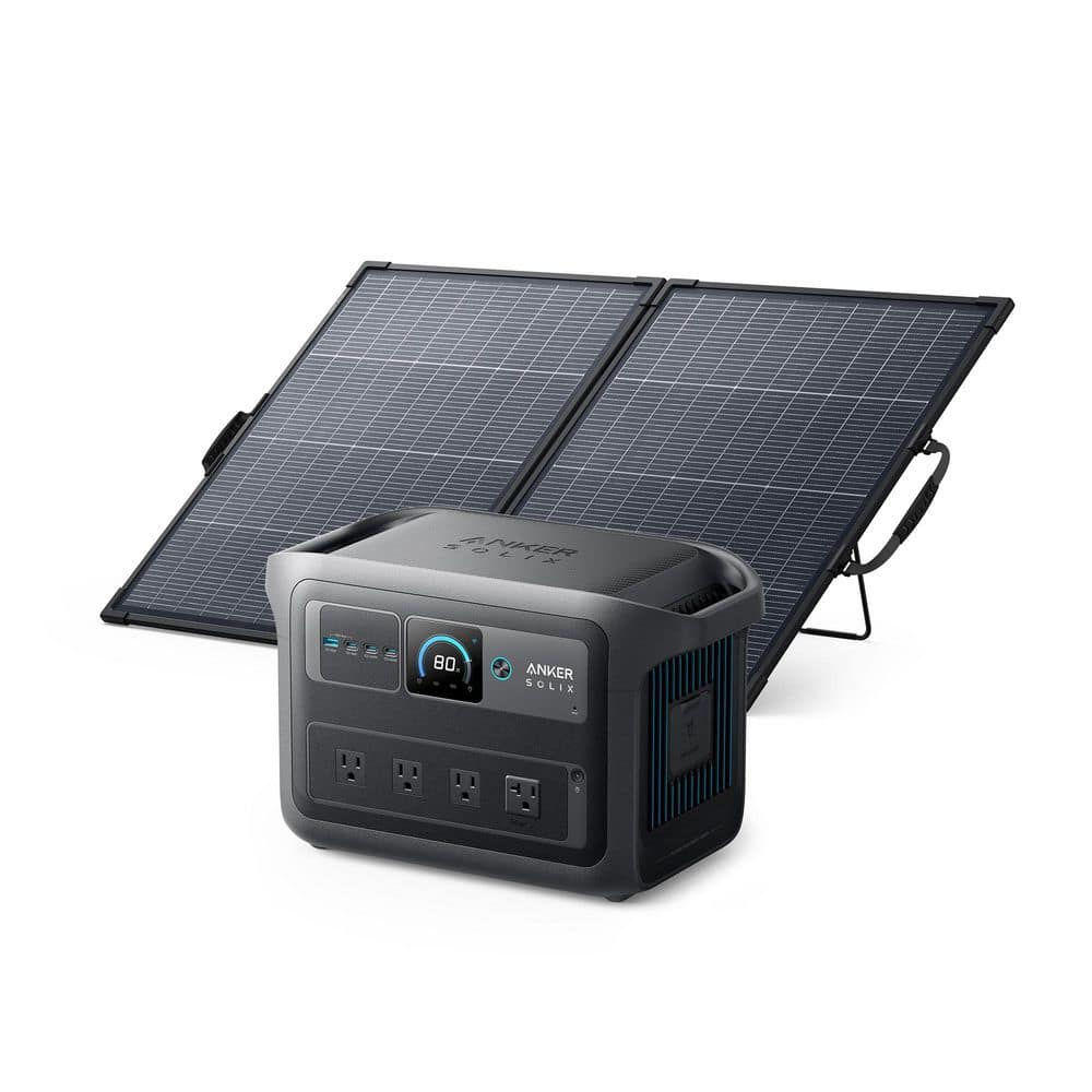 SOLIX C1000X Gen2 2,000W Output 1,024Wh Push Button Start Solar Generator w/ 100W Solar Panel for Home/RV/Tailgate price history on PriceWatchPro
