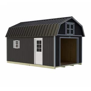 Tahoe 12 ft. x 20 ft. Wood Garage Kit with Sturdy Built Floor