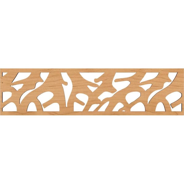 Ekena Millwork Manton Fretwork 0.375 in. D x 47 in. W x 12 in. L Maple Wood Panel Moulding