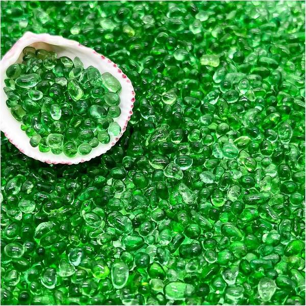 Samll Sand Rocks 2.2 Ibs. Green Small Gravel Sand L0C993GMQM - The Home Depot