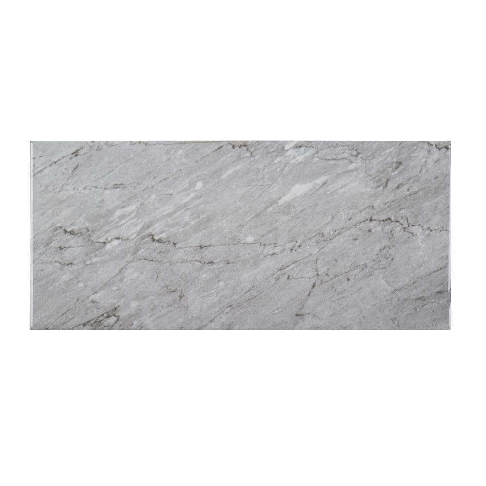 Take Home Tile Sample - Mountain Storm Gray 3 in. x 6 in. Glossy Ceramic price history on PriceWatchPro
