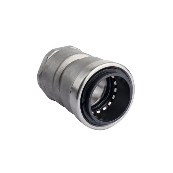 QUICKFITTING 1-1/4 in. Stainless Steel Push-to-Connect x FNPT (Female Thread) Adapter Fitting