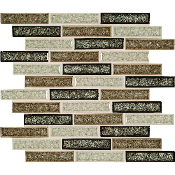 MSI Venetian Cafe 11.75 in. x 12 in. Glossy Glass Floor and Wall Tile (1 sq. ft./Each)