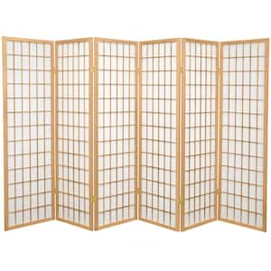 5 ft. Natural 6-Panel Room Divider