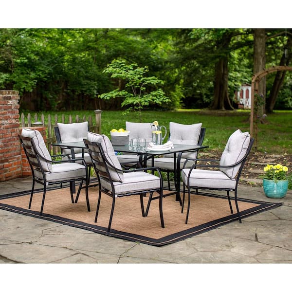 Hanover Lavallette 7 Piece Patio Outdoor Dining Set Lavallette7pc The Home Depot Hanover Lavallette 7 Piece Patio, Hanover Outdoor Furniture