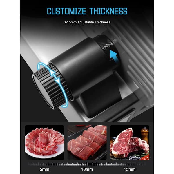 Electric Food Slicer 電動スライサー Amazon.com: Foldable Meat Slicer, Electric Food Slicer with