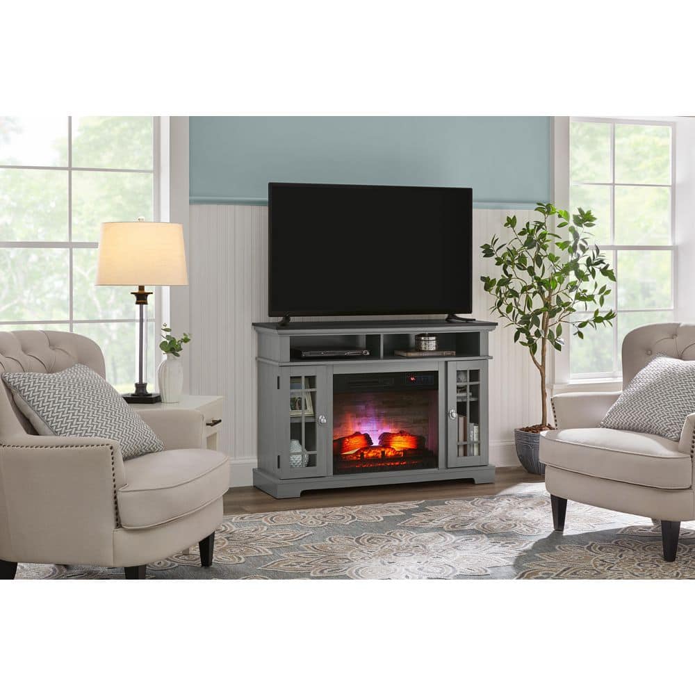 StyleWell Canteridge 47 in. W Freestanding Media Console Electric